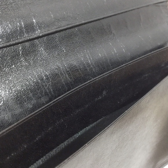 Celine carriage logo black leather large vintage bifold wallet - Picture 8 of 11